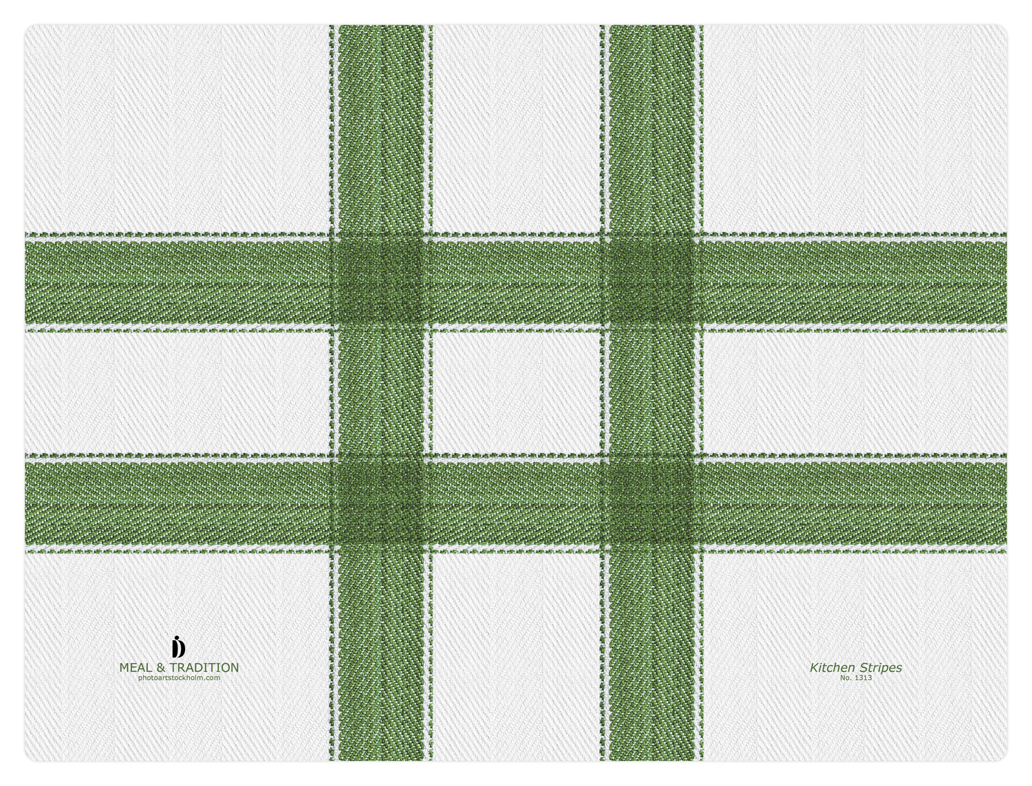 FROQE - BOARD_PLATE_WV - SKU_BRD1313KS4030GR - Kitchen_Stripes-Green - 40x30x0.6cm_15.75x11.81x2.36in - two-sided_design - MEAL & TRADITION by Forbicon - Sweden