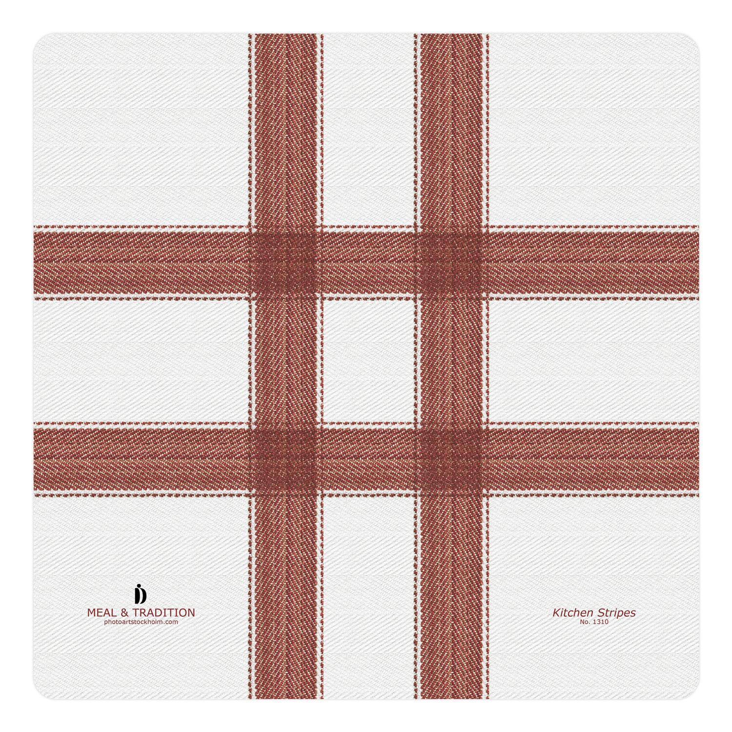 FROQE - BOARD_PLATE_WV - SKU_BRD1310KS3030RE - Kitchen_Stripes-Red- 30x30x0.6cm_11.81x11.81x2.36in - two-sided_design - MEAL & TRADITION by Forbicon - Sweden