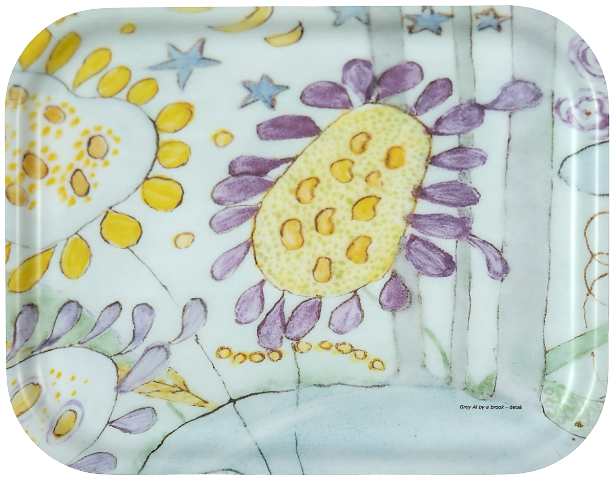 FROQE - TRAY_PLATE_WV - SKU_TRA1237REM3628 - Remembrance_Bowl-Flowers - 36x28cm_14.17x11 - TRADITION by Forbicon - Sweden