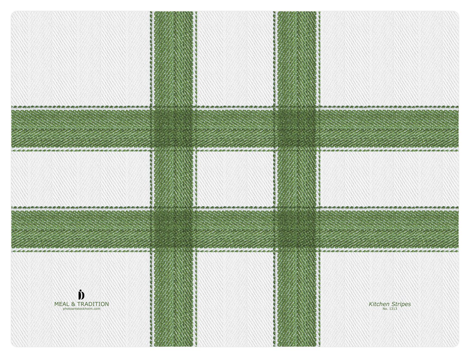 FROQE - BOARD_PLATE_WV - SKU_BRD1313KS4030GR - Kitchen_Stripes-Green - 40x30x0.6cm_15.75x11.81x2.36in - two-sided_design - MEAL & TRADITION by Forbicon - Sweden